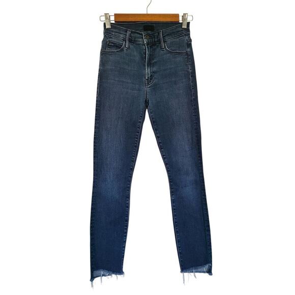 Mother Denim Stunner Zip Fly Ankle Step Fray in A Trip Down Memory Lane Size 24 - Picture 2 of 9